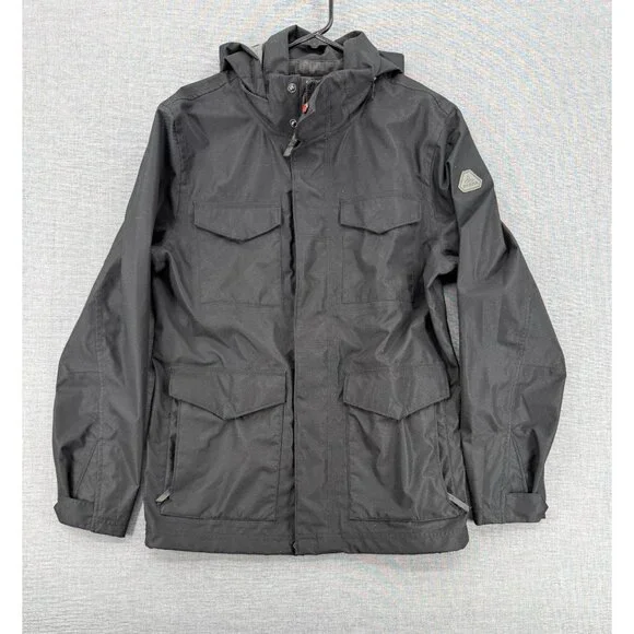 Prana M65 Olive Green Waterproof Jacket Hooded Mens M Rain Pockets - Picture 1 of 8